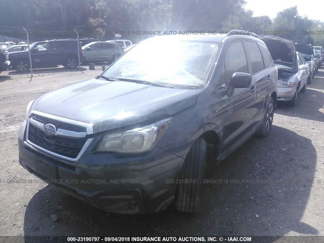 JF2SJABC0HH505652 - 2017 SUBARU FORESTER 2.5I GRAY photo 2