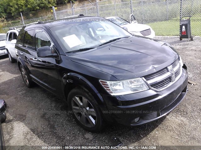 3D4GG67V09T507658 - 2009 DODGE JOURNEY R/T BLACK photo 1