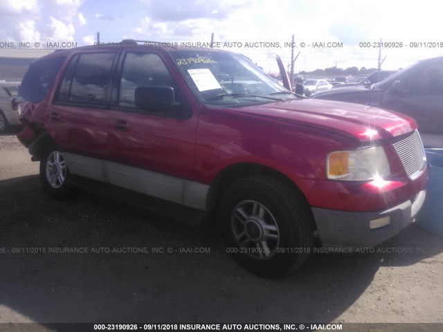 1FMRU15W63LB36520 - 2003 FORD EXPEDITION XLT RED photo 1