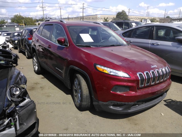 1C4PJLCB5FW683782 - 2015 JEEP CHEROKEE LATITUDE RED photo 1