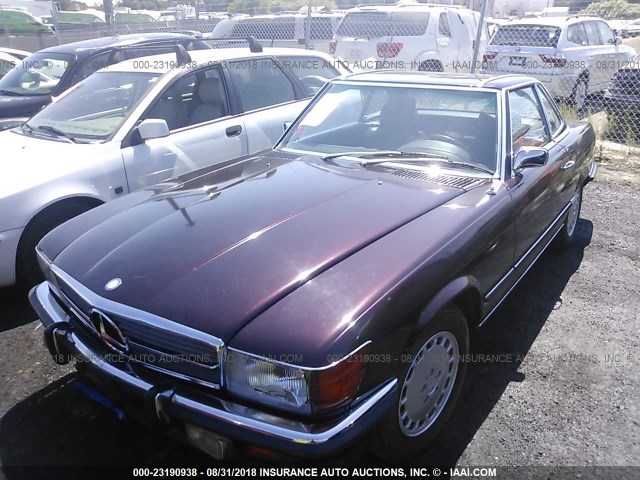 350SL005534 - 1972 MERCEDES E350  BURGUNDY photo 2