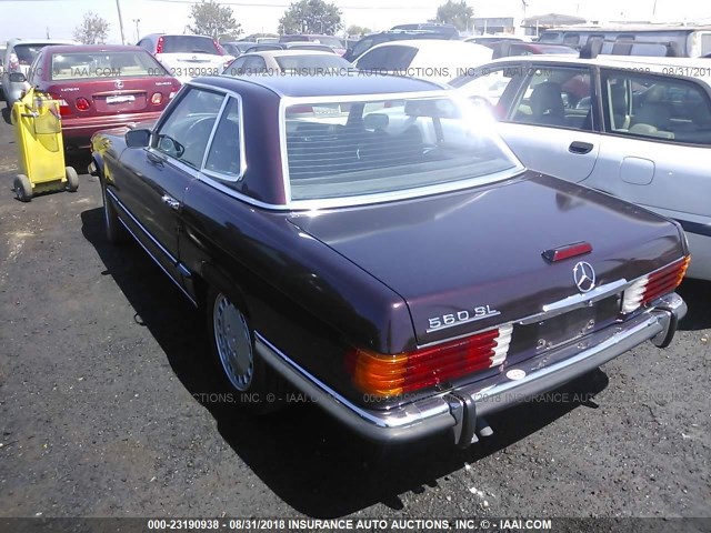 350SL005534 - 1972 MERCEDES E350  BURGUNDY photo 3