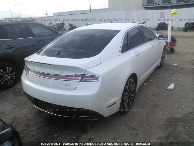 3LN6L5E94JR605495 - 2018 LINCOLN MKZ RESERVE WHITE photo 4