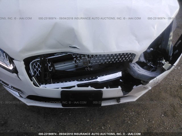 3LN6L5E94JR605495 - 2018 LINCOLN MKZ RESERVE თეთრი ფოტო 6