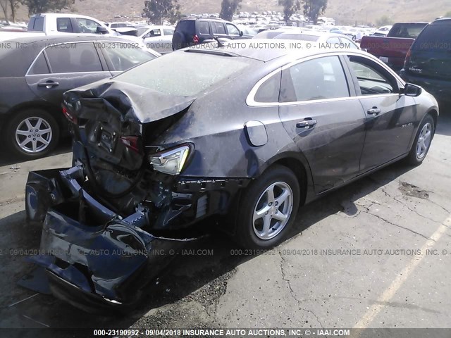 1G1ZB5ST1JF202861 - 2018 CHEVROLET MALIBU LS 深蓝色 照片 4