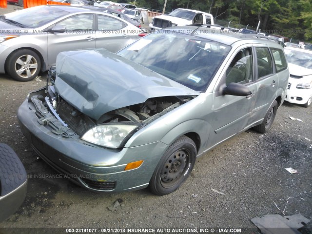 1FAHP36N06W233911 - 2006 FORD FOCUS ZXW GREEN photo 2