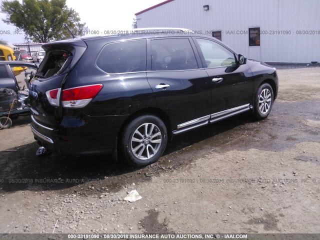 5N1AR2MN1FC685978 - 2015 NISSAN PATHFINDER S/SV/SL/PLATINUM BLACK photo 4