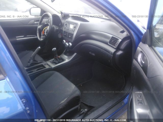 JF1GR7E62CG244650 - 2012 SUBARU IMPREZA WRX BLUE photo 5