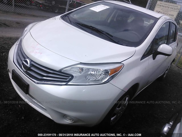 3N1CE2CP2EL417121 - 2014 NISSAN VERSA NOTE S/S PLUS/SV/SL WHITE photo 2