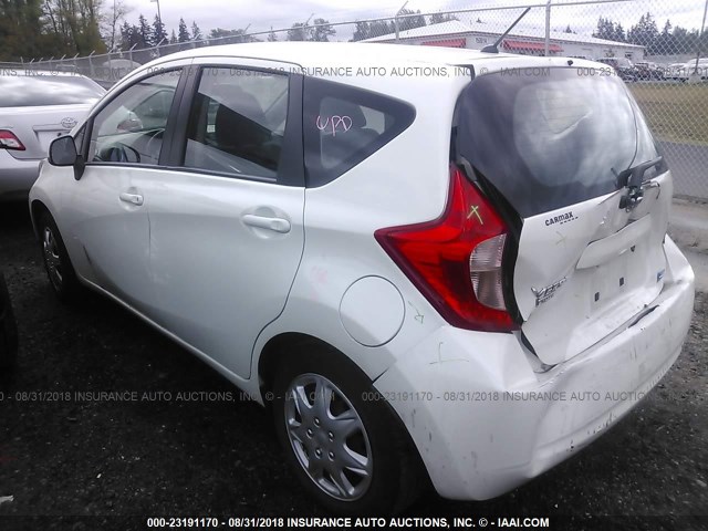 3N1CE2CP2EL417121 - 2014 NISSAN VERSA NOTE S/S PLUS/SV/SL WHITE photo 3