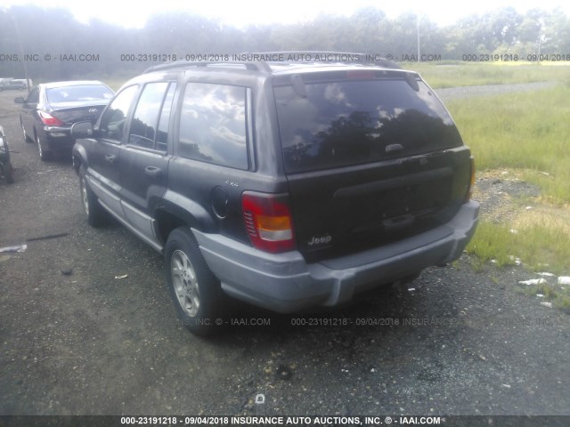 1J4GW58S1XC779556 - 1999 JEEP GRAND CHEROKEE LAREDO BLACK photo 3