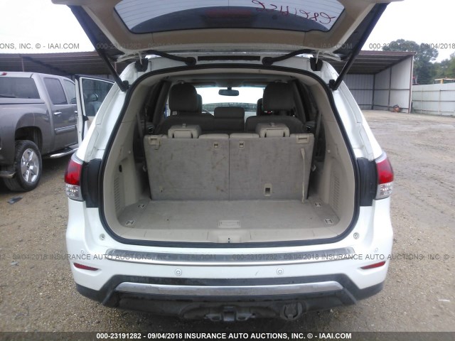 5N1AR2MN3EC635131 - 2014 NISSAN PATHFINDER S/SV/SL/PLATINUM WHITE photo 8