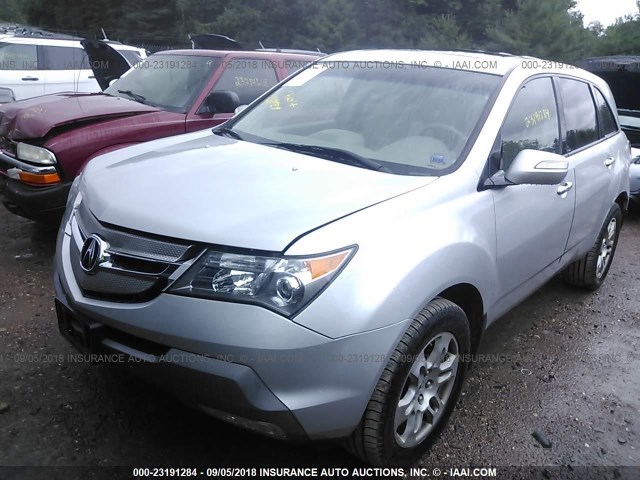 2HNYD28438H556623 - 2008 ACURA MDX TECHNOLOGY SILVER photo 2
