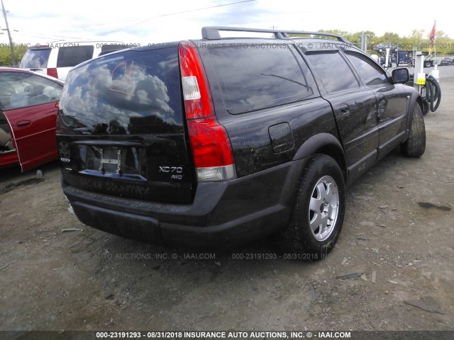 YV1SZ59H431099256 - 2003 VOLVO XC70 BLACK photo 4