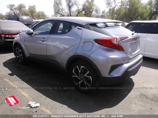 NMTKHMBX7JR043444 - 2018 TOYOTA C-HR XLE/XLE PREMIUM SILVER photo 3