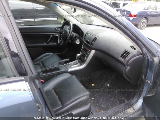 4S3BL626757201672 - 2005 SUBARU LEGACY 2.5I LIMITED BLUE photo 5