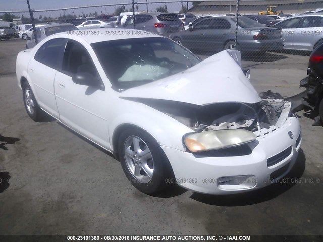 1B3EL46X76N106788 - 2006 DODGE STRATUS SXT WHITE photo 1