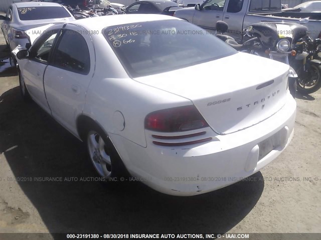 1B3EL46X76N106788 - 2006 DODGE STRATUS SXT WHITE photo 3