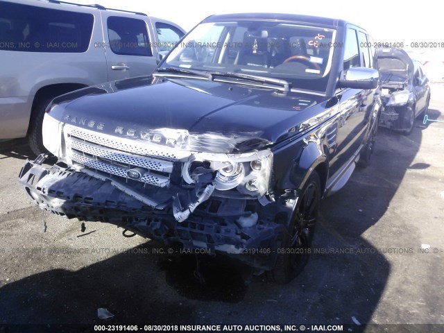 SALSH23447A117380 - 2007 LAND ROVER RANGE ROVER SPORT SUPERCHARGED BLACK photo 6