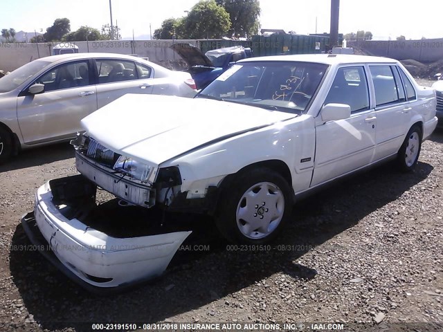 YV1KS9603V1120272 - 1997 VOLVO 960 WHITE photo 2