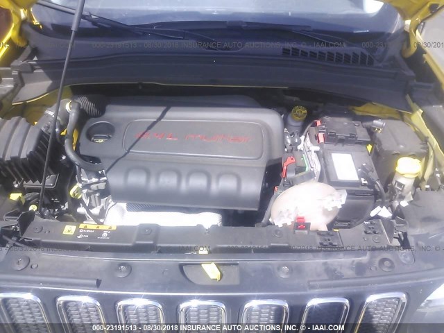 ZACCJAAT0GPE29149 - 2016 JEEP RENEGADE SPORT Դեղին լուսանկար 10