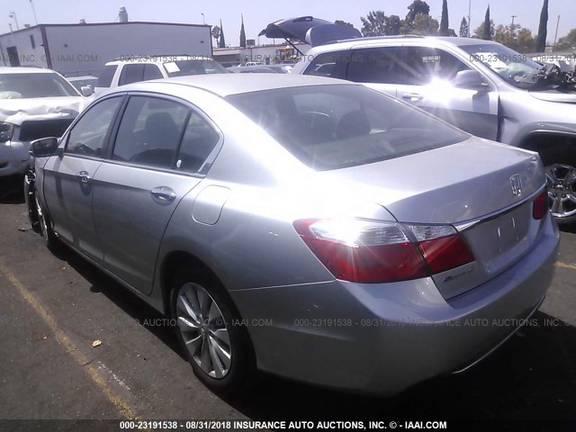 1HGCR2F75EA252915 - 2014 HONDA ACCORD EX SILVER photo 3