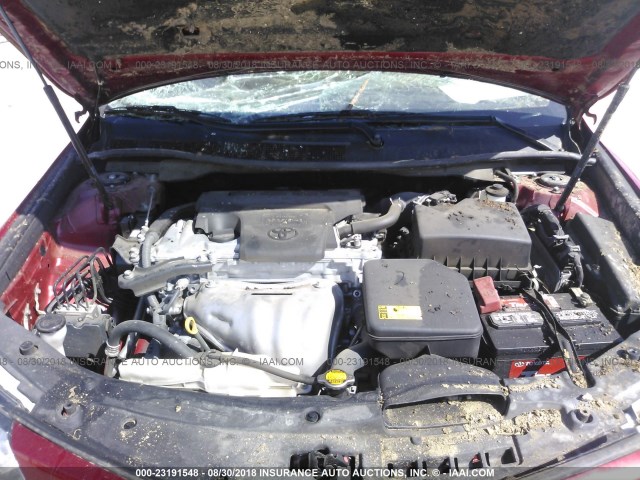4T1BF1FK5EU733002 - 2014 TOYOTA CAMRY L/SE/LE/XLE 红色 照片 10