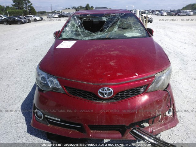 4T1BF1FK5EU733002 - 2014 TOYOTA CAMRY L/SE/LE/XLE 红色 照片 6