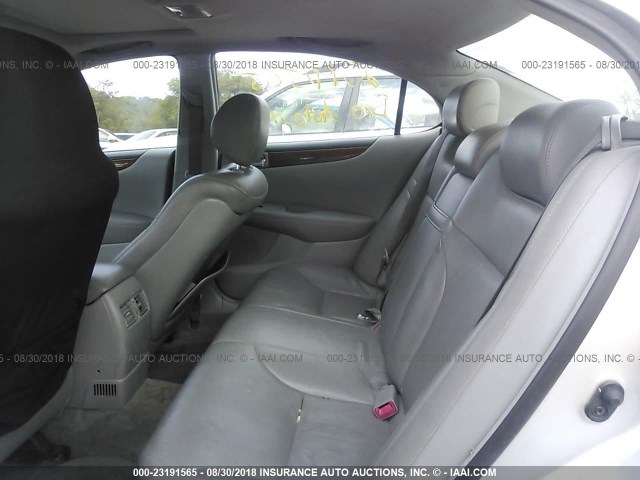 JTHBA30G655081874 - 2005 LEXUS ES 330 SILVER photo 8