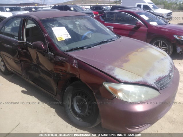 4T1BE32K92U062935 - 2002 TOYOTA CAMRY LE/XLE/SE Қызыл фото 6