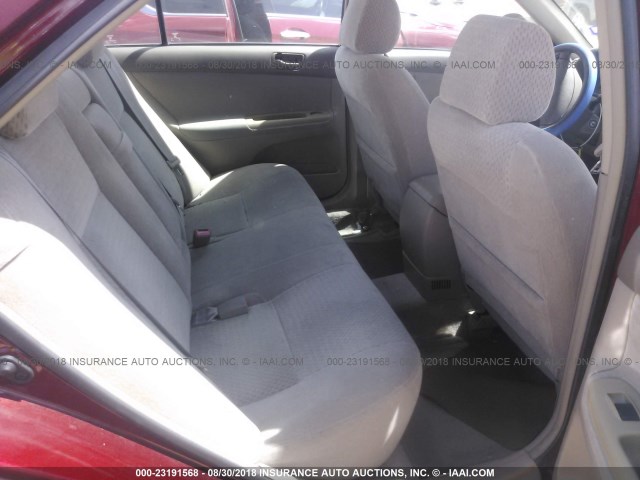 4T1BE32K92U062935 - 2002 TOYOTA CAMRY LE/XLE/SE Қызыл фото 8