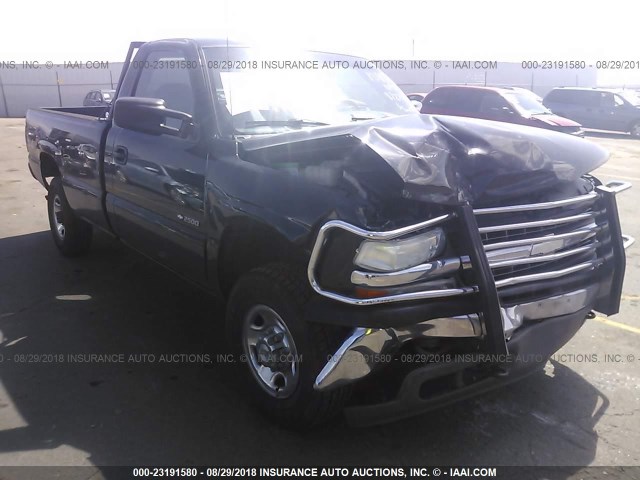 1GCGK24U8YE258055 - 2000 CHEVROLET SILVERADO K2500 BLACK photo 1