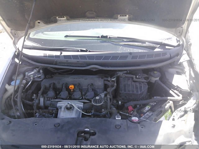 1HGFA16988L021760 - 2008 HONDA CIVIC EXL 银色 照片 10