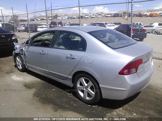 1HGFA16988L021760 - 2008 HONDA CIVIC EXL 银色 照片 3