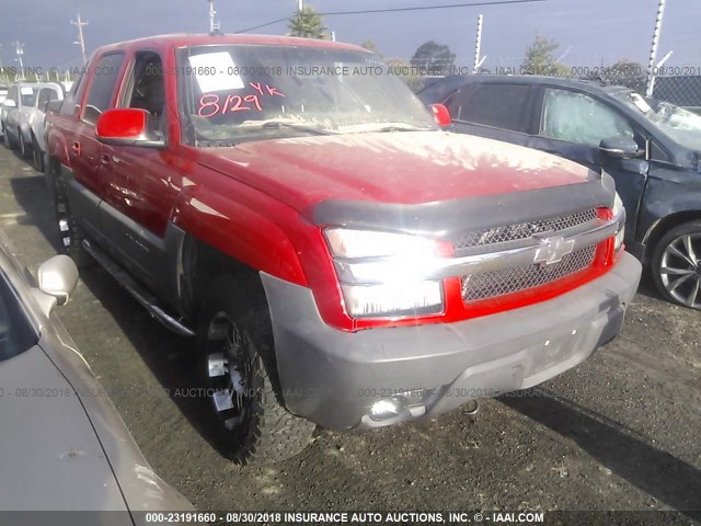 3GNEC13T23G150028 - 2003 CHEVROLET AVALANCHE C1500 RED photo 1