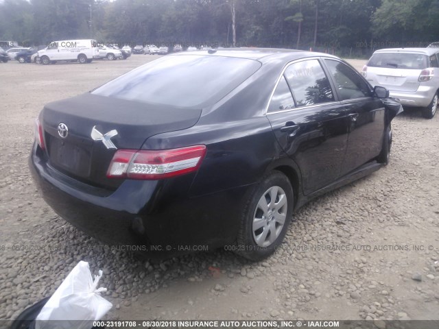 4T4BF3EK6BR119090 - 2011 TOYOTA CAMRY SE/LE/XLE შავი ფოტო 4