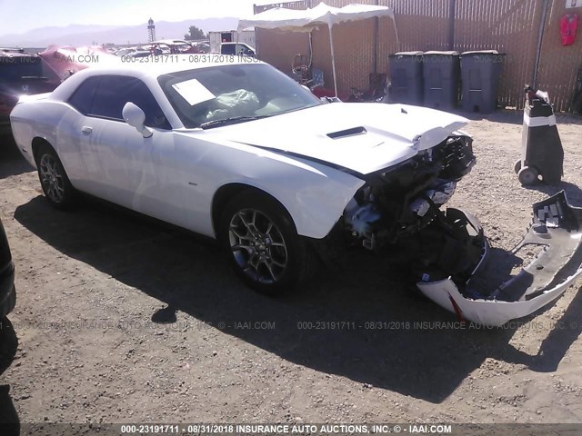 2C3CDZGGXHH601663 - 2017 DODGE CHALLENGER GT WHITE photo 1