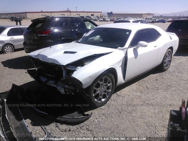 2C3CDZGGXHH601663 - 2017 DODGE CHALLENGER GT WHITE photo 2