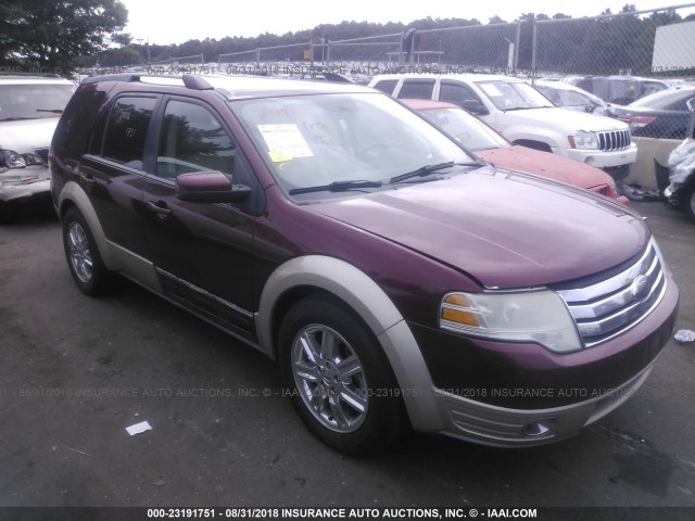 1FMDK08W28GA32595 - 2008 FORD TAURUS X EDDIE BAUER MAROON photo 1