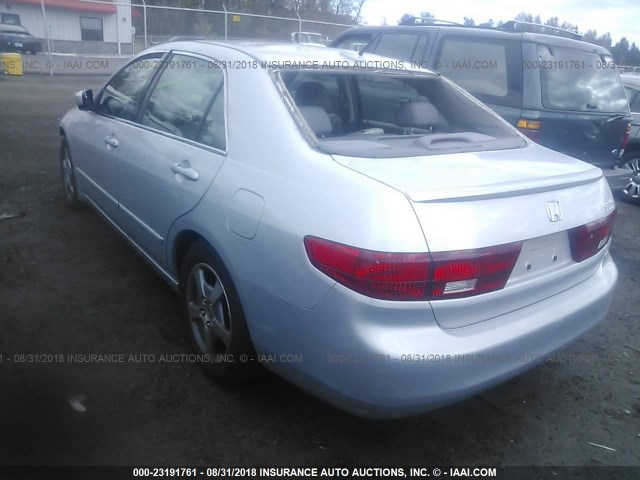 JHMCN36465C012975 - 2005 HONDA ACCORD HYBRID SILVER photo 3