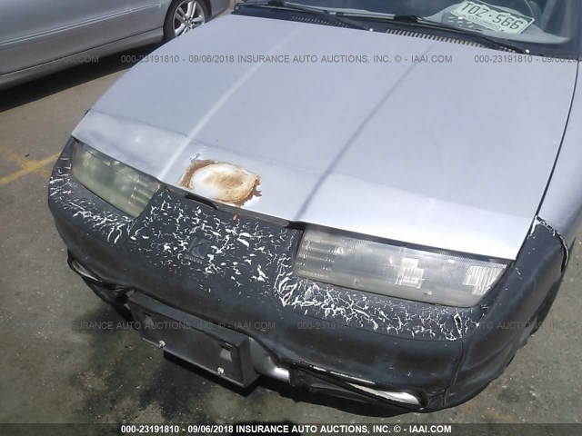 1G8ZE1593PZ162033 - 1993 SATURN SC1 SILVER photo 6