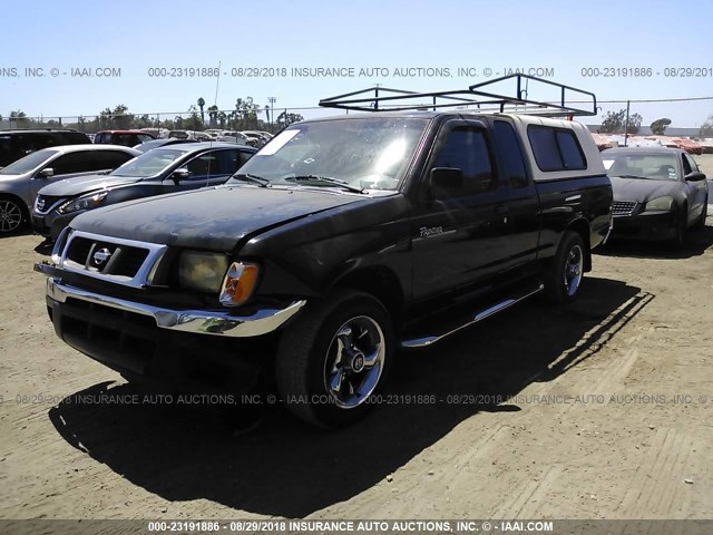 1N6DD26S8XC309621 - 1999 NISSAN FRONTIER KING CAB XE/KING CAB SE BLACK photo 2