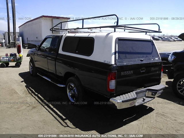 1N6DD26S8XC309621 - 1999 NISSAN FRONTIER KING CAB XE/KING CAB SE BLACK photo 3