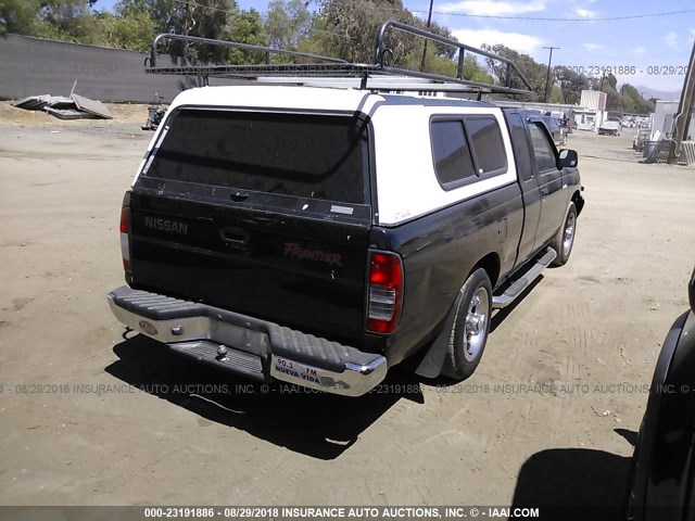 1N6DD26S8XC309621 - 1999 NISSAN FRONTIER KING CAB XE/KING CAB SE BLACK photo 4