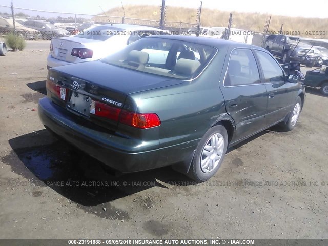 4T1BG22KX1U812328 - 2001 TOYOTA CAMRY CE/LE/XLE 绿色 照片 4