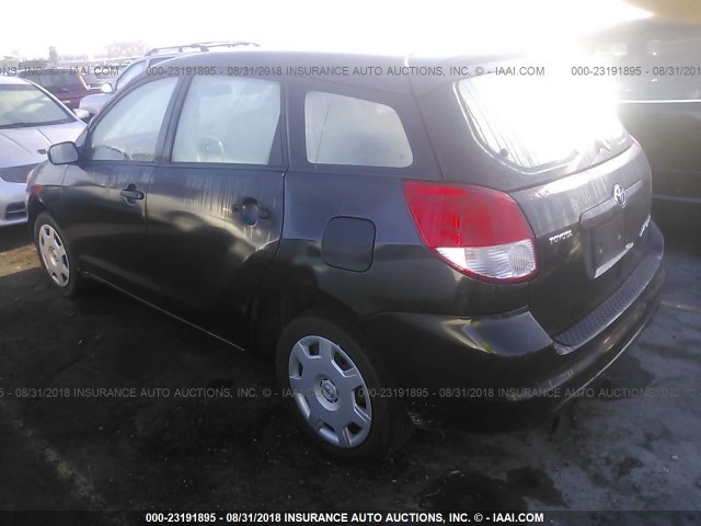 2T1KR32E03C096439 - 2003 TOYOTA COROLLA MATRIX XR BLACK photo 3