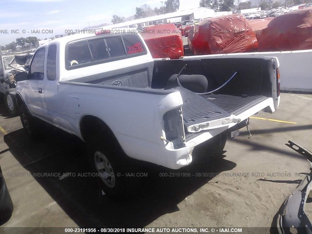 5TESN92N5YZ685745 - 2000 TOYOTA TACOMA XTRACAB PRERUNNER თეთრი ფოტო 3