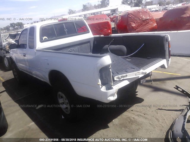 5TESN92N5YZ685745 - 2000 TOYOTA TACOMA XTRACAB PRERUNNER WHITE photo 3