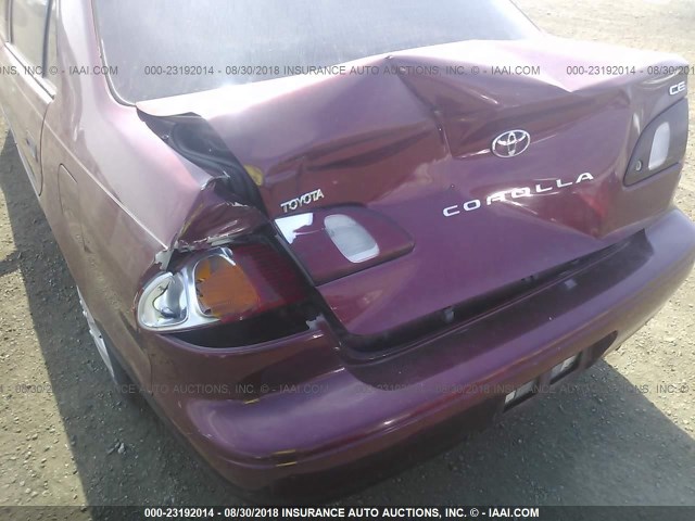1NXBR12E4XZ251616 - 1999 TOYOTA COROLLA VE/CE/LE 红色 照片 6
