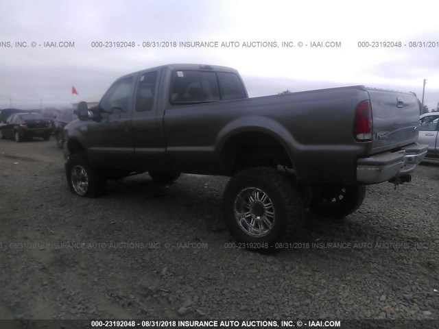 1FTNX21F52EA94446 - 2002 FORD F250 SUPER DUTY GRAY photo 3